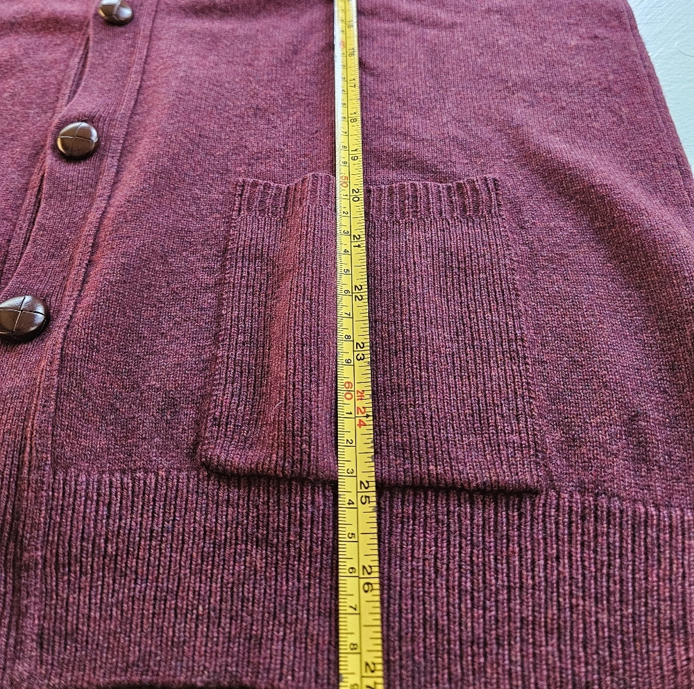 EUC L.L. Bean 100% wool cardigan Sz men's L - Picture 9 of 9